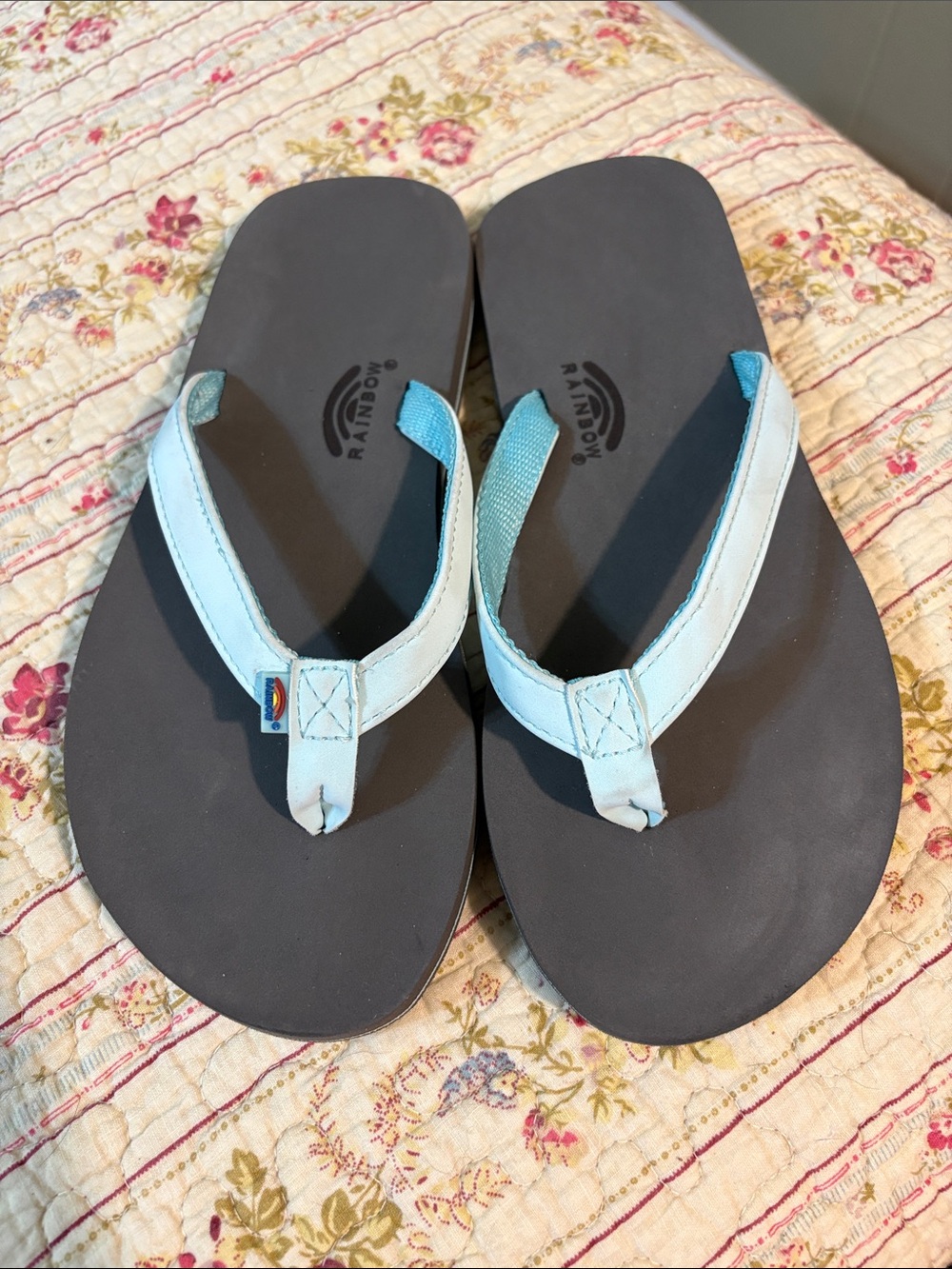 Rainbow Flip Flops